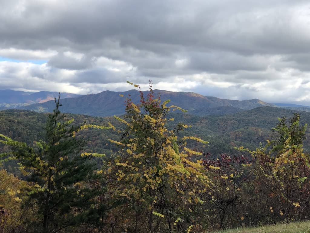 Fall foliage foothills parkway