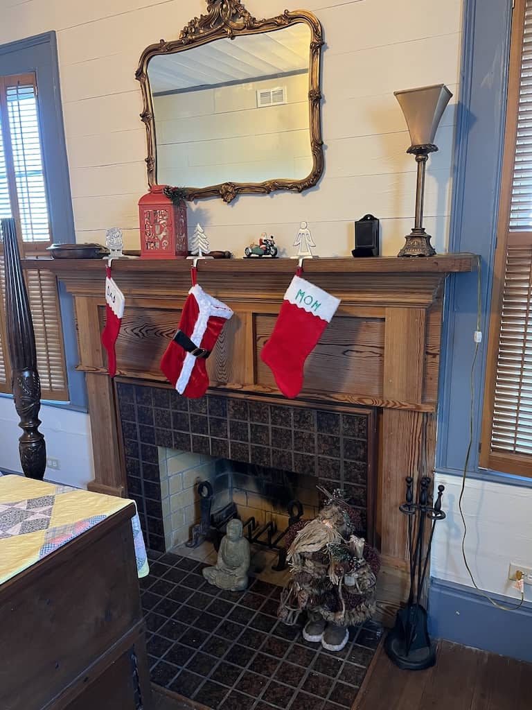 Christmas decorations at The Sidecar Inn