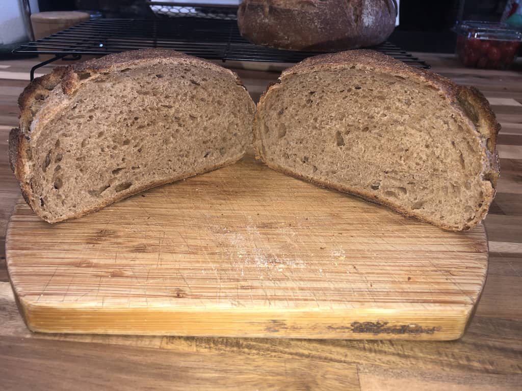 crumb structure  using stone ground flours