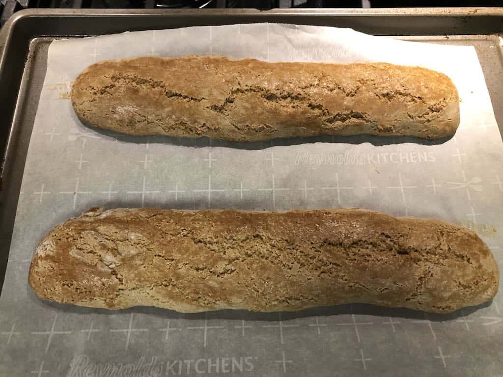 stone ground flours cantucci after first bake