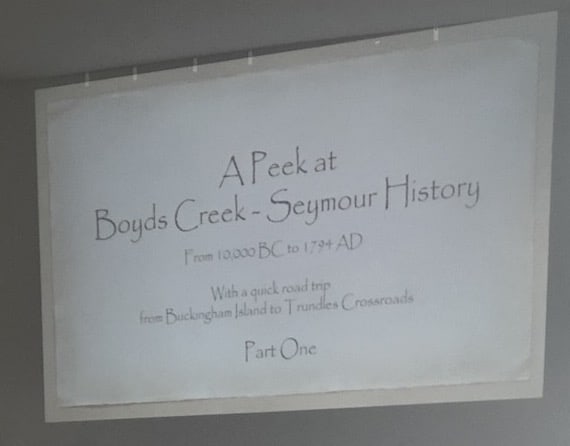 History of Boyds Creek