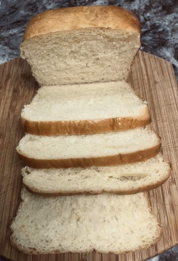 Sliced Japanese milk bread